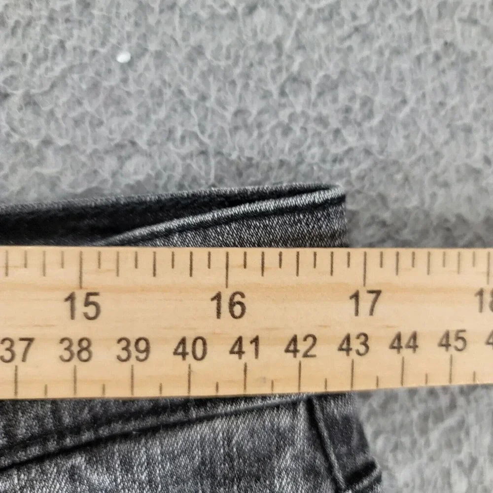 LL Bean Jeans Womens 18 Petite Black Dark Wash‎ Casual Denim Outdoors XK89 Logo